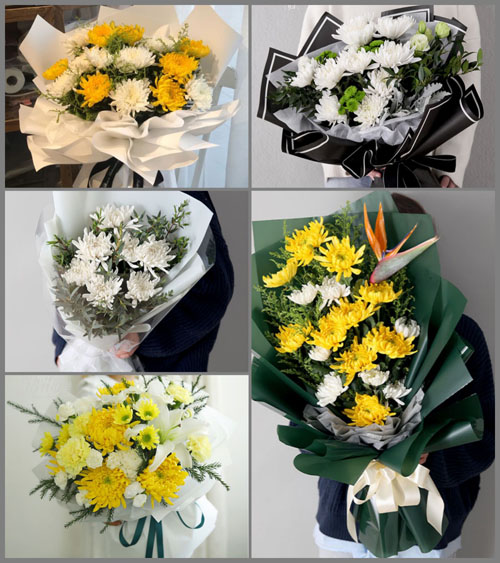 湖北孝感市应城市杨岭镇祝墩社区白事花束代送